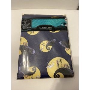 Disney Nightmare Before Christmas Halloween Round Tablecloth 70 inch New